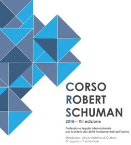 Corso Robert Schuman 2018 – XII edizione Corso Robert Schuman 2018 – XII edizione