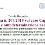 L’Ordinanza n. 207/2018 sul caso Cappato: dignità e autodeterminazione nel morire (Milano, 18 settembre 2019) L’Ordinanza n. 207/2018 sul caso Cappato: dignità e autodeterminazione nel morire (Milano, 18 settembre 2019)