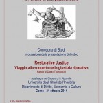Giustizia riparativa e sistema penale. Evidenze di complementarità (Como, 31 ottobre 2014)