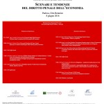 Scenari e tendenze del diritto penale dell'economia. (Padova, 8 giugno 2016)