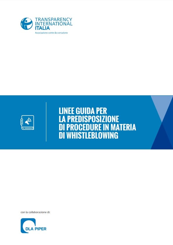 Linee guida per la predisposizione di procedure in materia di whistleblowing