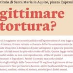 Legittimare la tortura? (Roma, 14 giugno 2017)