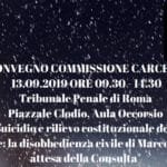 Aiuto al suicidio e rilievo costituzionale della dignità nella morte: la disobbedienza civile di Marco Cappato in attesa della Consulta (Roma, 13 settembre 2019)