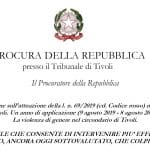 Seconda relazione sull’attuazione della l. n. 69/2019 (cd. Codice rosso) nel circondario di Tivoli. Un anno di applicazione (9 agosto 2019 - 8 agosto 2020).