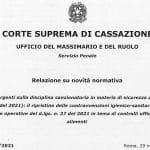 La relazione dell'Ufficio del Massimario della Cassazione sul Decreto-Legge 22 marzo 2021, n. 42 (Misure urgenti sulla disciplina sanzionatoria in materia di sicurezza alimentare)