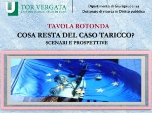 Cosa resta del caso Taricco? Scenari e prospettive (webinar – 16.3.2021) Cosa resta del caso Taricco? Scenari e prospettive (webinar – 16.3.2021)