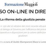 La riforma della giustizia penale (corso di formazione - 14 novembre / 5 dicembre 2022)
