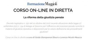 La riforma della giustizia penale (corso di formazione – 14 novembre / 5 dicembre 2022) La riforma della giustizia penale (corso di formazione – 14 novembre / 5 dicembre 2022)