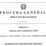 Procedimento Juventus (inchiesta Prisma): la requisitoria della Procura Generale della Cassazione nella quale si individua la competenza territoriale in Milano (anziché Torino)