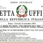 Intelligenza artificiale: pubblicata in Gazzetta Ufficiale - e in vigore dal 10 ottobre 2025 - la Legge 23 settembre 2025, n. 132 gazz uff